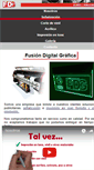 Mobile Screenshot of fusiondigitalgrafica.com