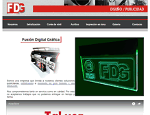 Tablet Screenshot of fusiondigitalgrafica.com